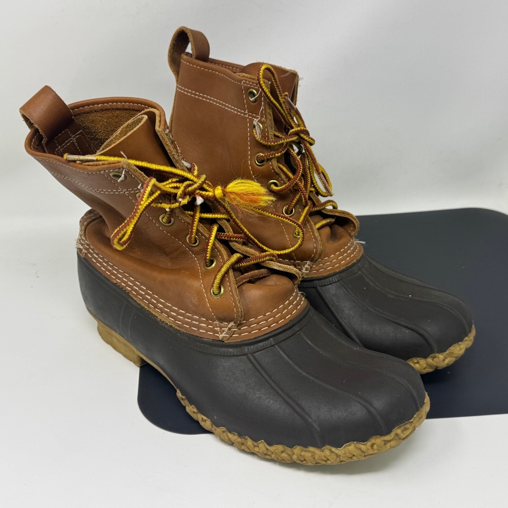 LL BEAN ''Bean Boots" Rubber Leather Duck Boots size men 8